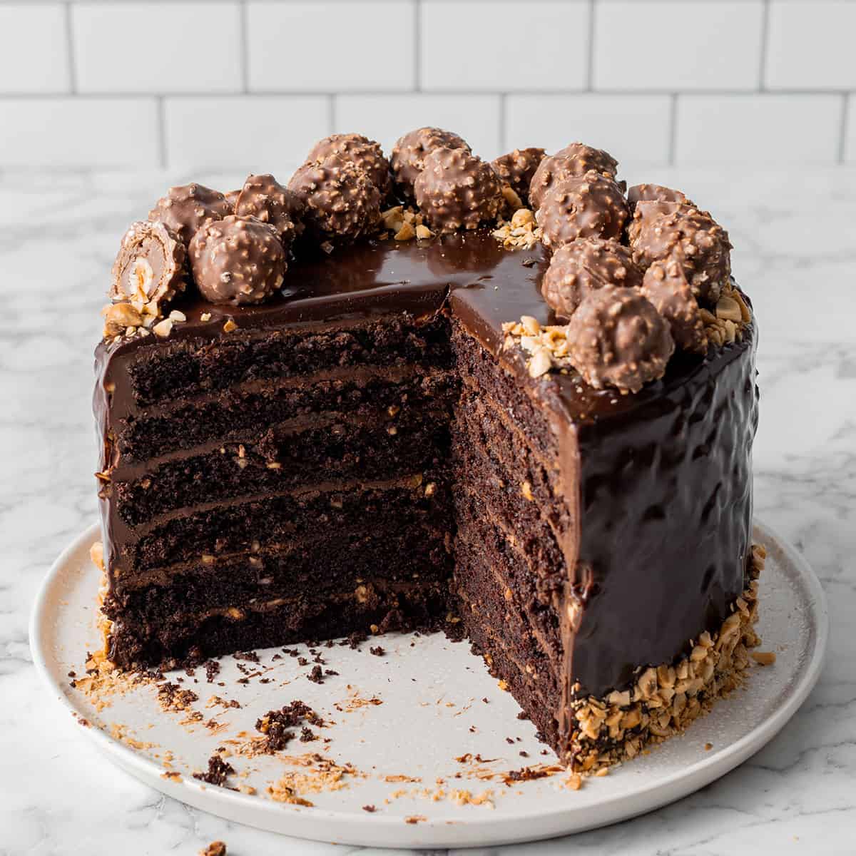 Ferrero Rocher Chocolate Cake